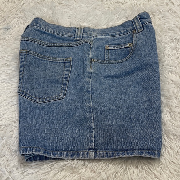 NO EXCUSES SIZE 12 Denim Blue Women's Shorts CARGO POCKET - Picture 9 of 10